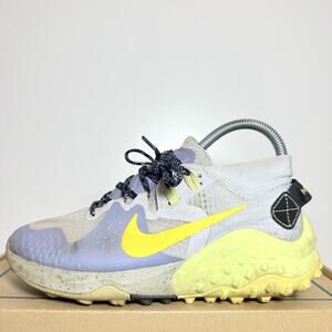 Nike Wildhorse 6 Womens Trail Running Shoes Size 6 Blue Yellow Athletic Sneakerw